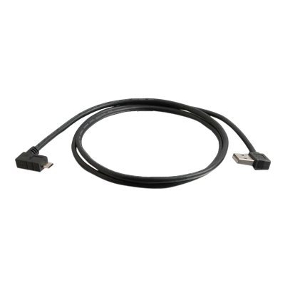 C2G USB 2.0 A Right Angle to Micro-USB B Right Angle Cable