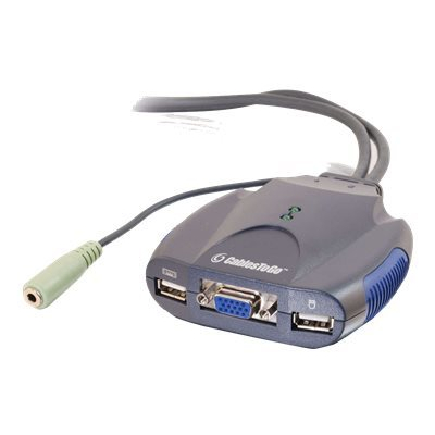 C2G TruLink 2-Port VGA and USB Micro KVM with Audio