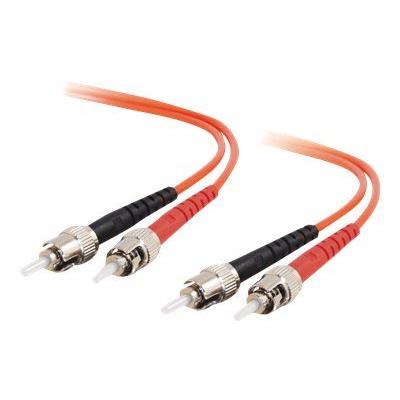 C2G ST-ST 62.5/125 OM1 Duplex Multimode PVC Fiber Optic Cable (LSZH)